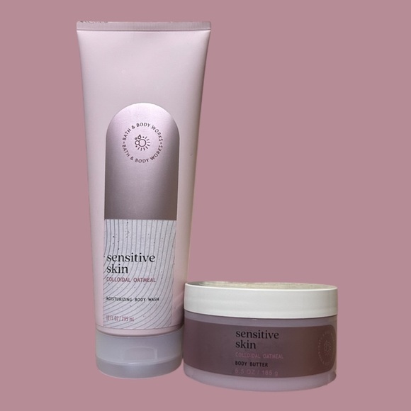 Bath and Body Works Sensitive Skin Colloidal Oatmeal Body Wash and Body Butter - Picture 1 of 2